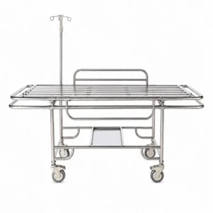 B3 Stainless Steel 4 wheeled Stretcher Trolley