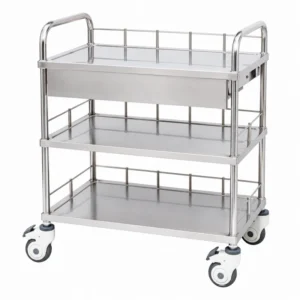 B6 Sainless Steel Three-layer Dressing Trolley