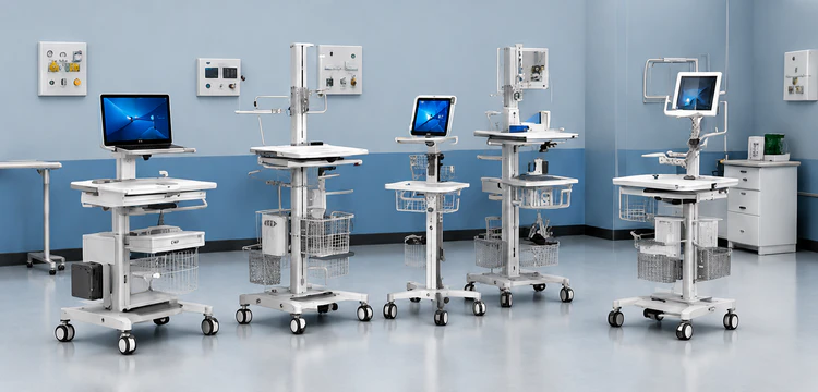 Medical carts used in hospital and clinical environments