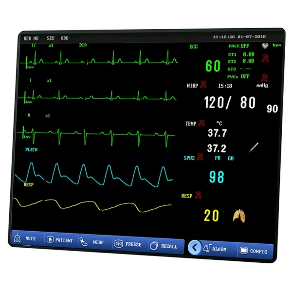Pantalla multiparamétrica nítida